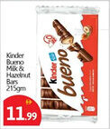 Bigmart Kinder Bueno Milk & Hazelnut Bars offer