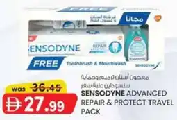 KM Trading Sensodyne advanced repair & protect travel pack offer