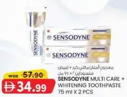 KM Trading Sensodyne multi care + whitening toothpaste offer