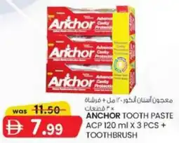 KM Trading Anchor Toothpaste ACP + Toothbrush offer