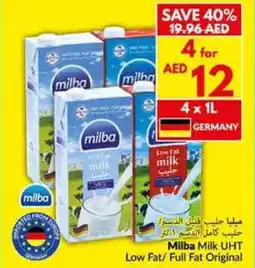 Viva Milba Milk UHT Low Fat / Full Fat Original offer