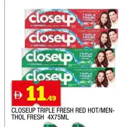 Al Madina CLOSE UP Toothpaste offer