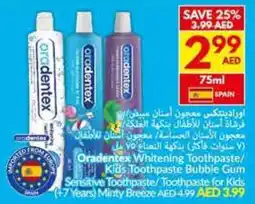 Viva Oradentex Whitening Toothpaste / Kids Toothpaste Bubble Gum Sensitive Toothpaste / Toothpaste for Kids 7 Years) Minty Breeze offer