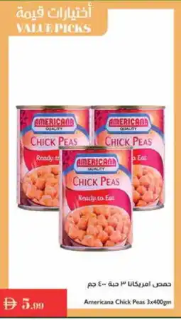 Istanbul Supermarket AMERICANA Chick Peas offer