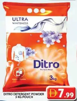 Grand Hyper Market Ditro detergent powder pouch offer