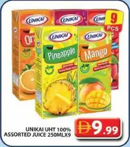 Grand Hyper Market Unikai uht 100% assorted juice offer