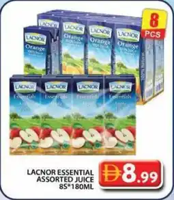 Grand Hyper Market Lacnor essential assorted juice 8's offer