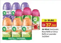 RAK Coop Air wick freshmatic rose refill or citrus refill or lavender offer