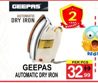 Friday Center GEEPAS Ironbox offer