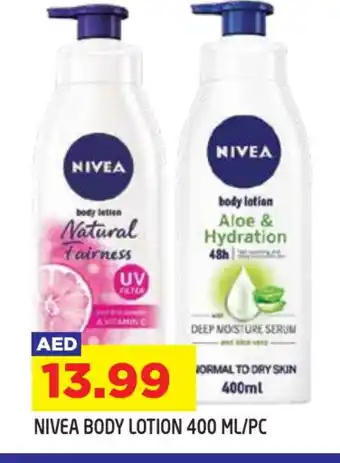 Baniyas Spike Hypermarket Nivea Body Lotion & Cream offer