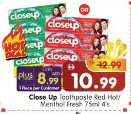Al Madina Hypermarket CLOSE UP Toothpaste offer