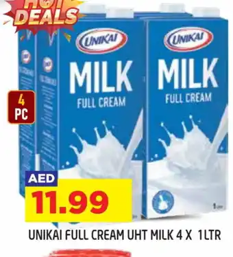 Baniyas Spike Hypermarket UNIKAI Full Cream Milk offer
