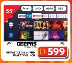 Grand Hyper Market GEEPAS Smart TV offer