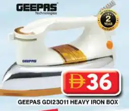 Grand Hyper Market GEEPAS Ironbox offer