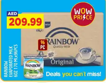 Baniyas Spike Hypermarket RAINBOW Evaporated Milk offer