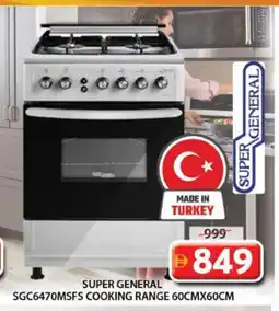 Grand Hyper Market SUPER GENERAL Gas Cooker/Cooking Range offer