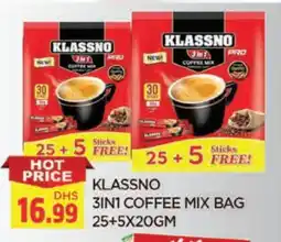 Al Madina KLASSNO Coffee 3in1 offer