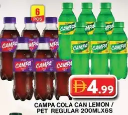 Grand Hyper Market Campa cola can lemon / pet regular 6s offer