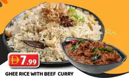 Grand Mall Sharjah Ghee rice with beef curry offer