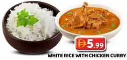 Grand Mall Sharjah White rice with chicken curry offer