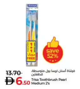 Lulu Hypermarket Trisa Toothbrush Pearl Medium offer