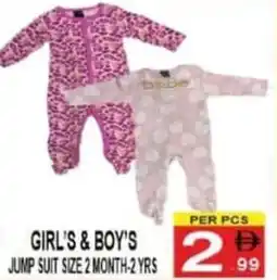 Girl's & boy's jump suit size 2 month-2 yrs