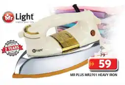 Grand Hyper Market MR. LIGHT Ironbox offer