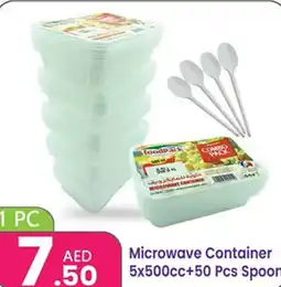 Al Nahda Gift Center Microwave Container + Spoon offer