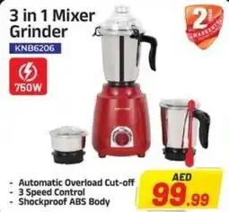 Bigmart Krypton 3 in 1 Mixer Grinder KNB6206 offer
