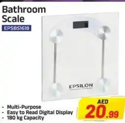 Bigmart Krypton Bathroom Scale EPSBS1618 offer