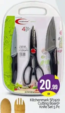 Bigmart Kitchenmark Sf7420 Cutting Board+ Knife Set offer