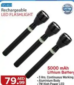 Bigmart Geepas rechargeable led flashlight GFL4622 offer