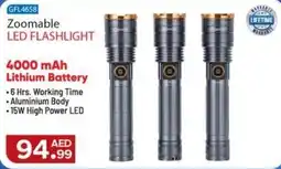 Bigmart Geepas zoomable led flashlight GFL4658 offer
