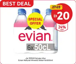 Union Coop Evian Natural Mineral Water offer
