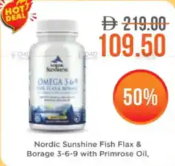 Nordic Sunshine Fish Flax Borage 3-6-9 with Primrose Oil,
