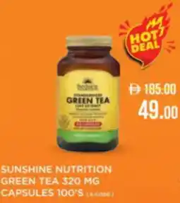 Life Pharmacy Sunshine nutrition green tea capsules 100's offer