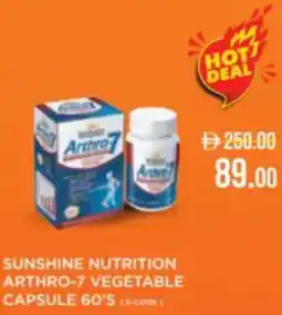 Life Pharmacy Sunshine nutrition arthro-7 vegetable capsule 60's offer