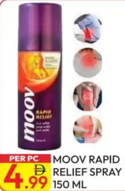 Dream Land Center Moov rapid relief spray offer