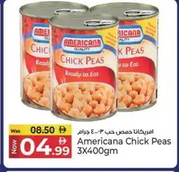Kenz Hypermarket AMERICANA Chick Peas offer