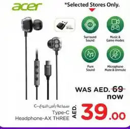 Nesto Acer Type-C Headphone-AX THREE offer