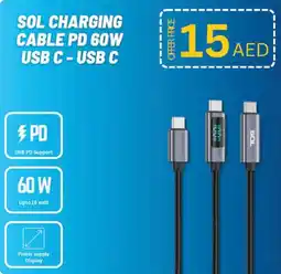 Nesto Sol charging cable pd 60w usb c-usb c offer