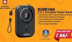 Nesto 10000mAh 3 in 1 Portable Power Bank offer