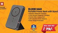 Nesto 10,000 Mah Portable Power Bank with Stand offer