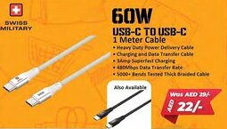 Nesto 60W USB-C TO USB-C 1 Meter Cable offer