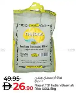 Lulu Hypermarket Najaat 1121 Indian Basmati Rice XXXL offer
