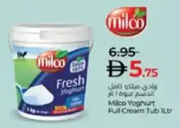 Lulu Hypermarket Milco Yoghurt Full Cream Tub offer