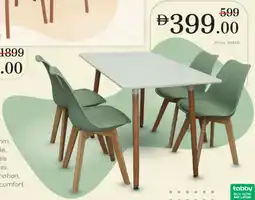Nesto Casa Moda Dining Table + 4 Chair offer