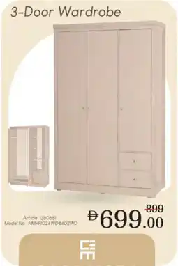 Nesto Casa Moda 3 Door Wardrobe offer