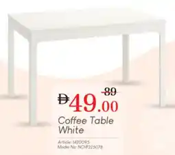 Nesto Casa Moda Coffee Table White offer