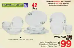 Nesto Royalford Opalware Round Dinner Set offer